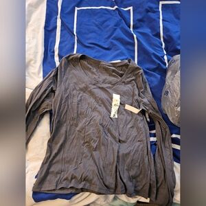 No Boundaries women's 2xl Plus Size Long Sleeve Shirt Slate Gray